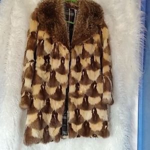Mink coat with Fox collar